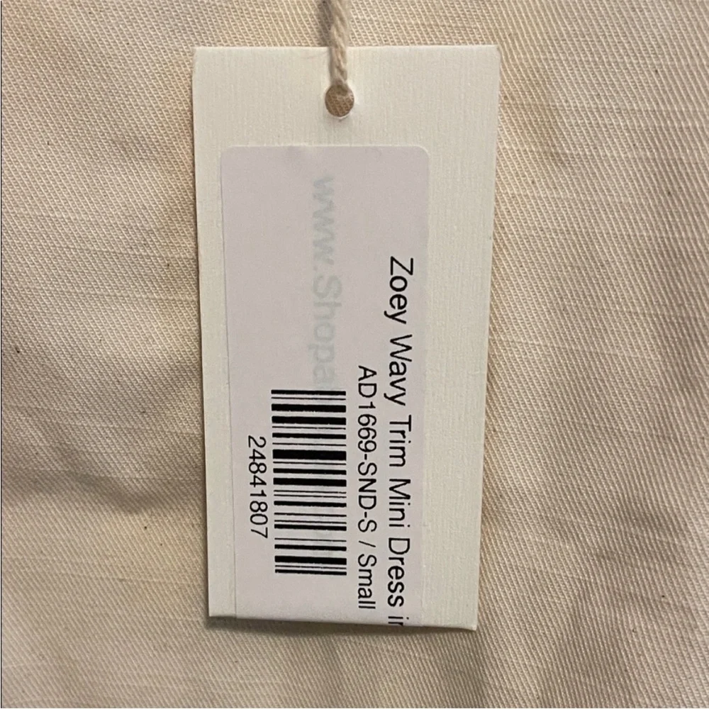Worth Collective Cream Button-Front Mini Dress - Picture 7 of 7